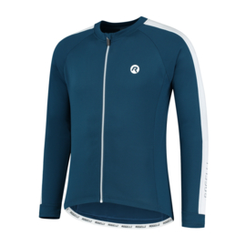 Rogelli Explore heren fietsshirt lange mouwen - blauw/wit