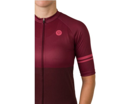 AGU Duo dames fietsshirt korte mouwen - bordeaux