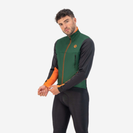 Rogelli Cadence heren winter fietsjack - groen/oranje/zwart