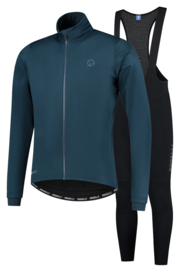 Rogelli Essential winter fietskledingset - zwart/navy