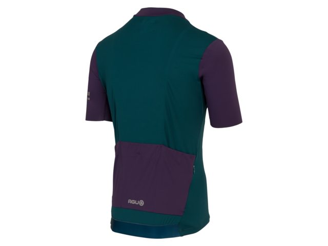 AGU Performance Colorblock heren  fietsshirt korte mouwen - deep sea green
