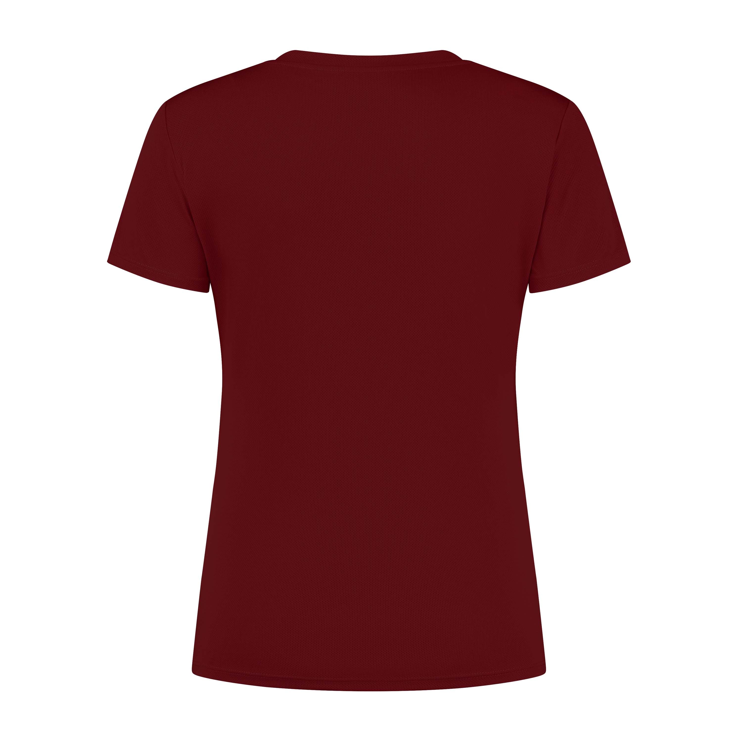 Rogelli Promo dames hardloopshirt korte mouw - bordeaux