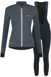 Rogelli Distance/Essential dames winter fietskledingset - grijs/zwart