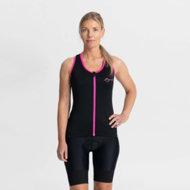 Rogelli Abbey spinning tanktop - zwart/roze