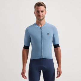 Rogelli Signature heren fietsshirt korte mouwen - blauw