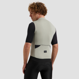 Rogelli Distance II heren fietsshirt korte mouwen - taupe/zwart