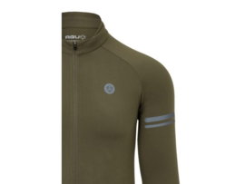 AGU Essential Thermo fietsshirt lange mouwen - army green