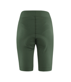 Löffler Basic korte dames fietsbroek - olijfgroen