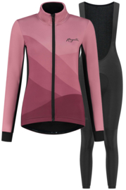Rogelli Farah/Ultracing dames winter fietskledingset - roze/zwart