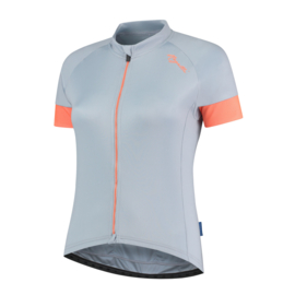 Rogelli Modesta dames fietsshirt korte mouwen - grijs/coral