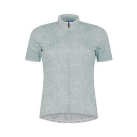 Rogelli Faces dames fietsshirt korte mouwen - mint