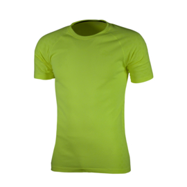 Rogelli naadloos hardloopshirt heren korte mouw - fluor