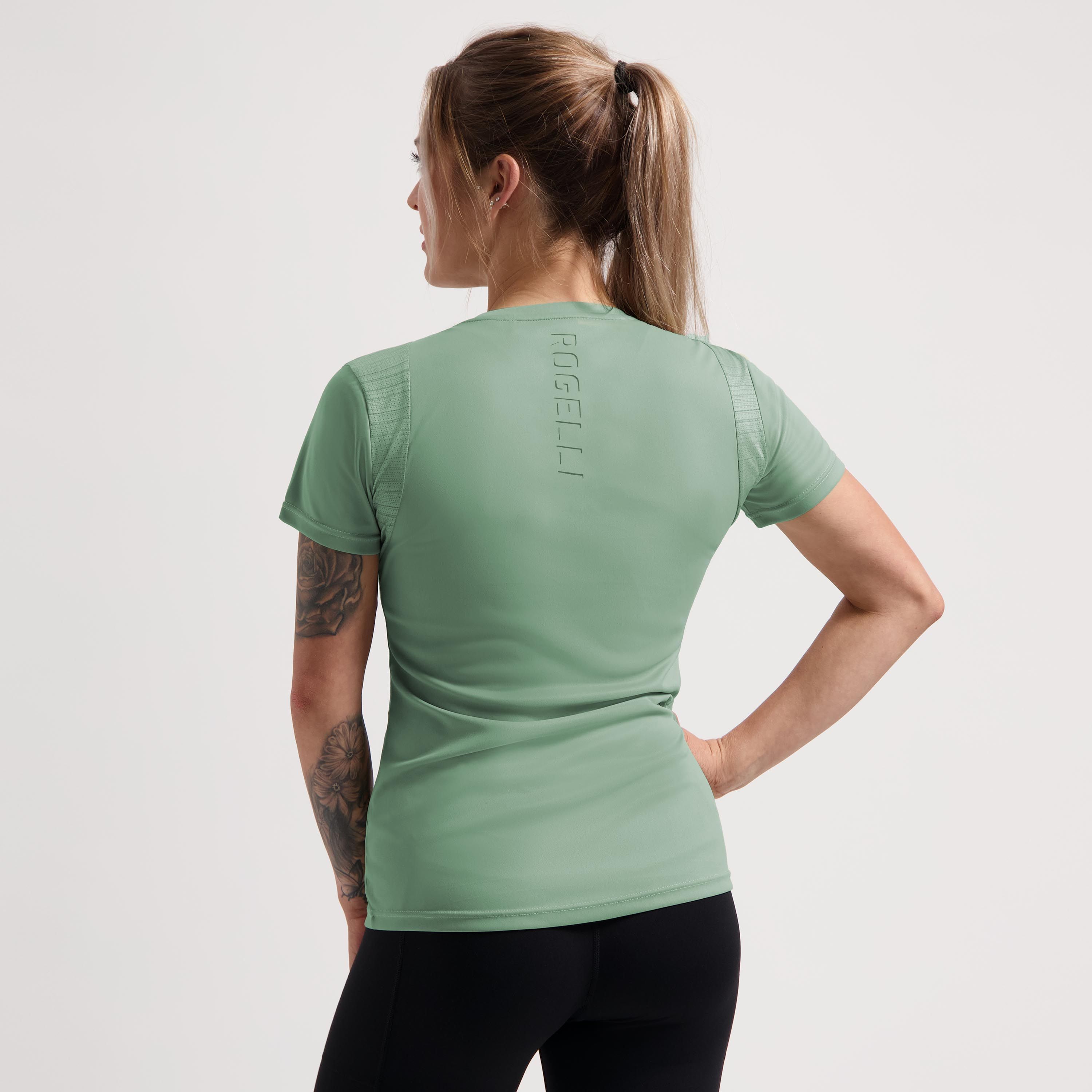 Rogelli Core hardloopshirt dames korte mouw - groen