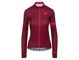 AGU Velo Love dames fietsshirt lange mouwen - rood