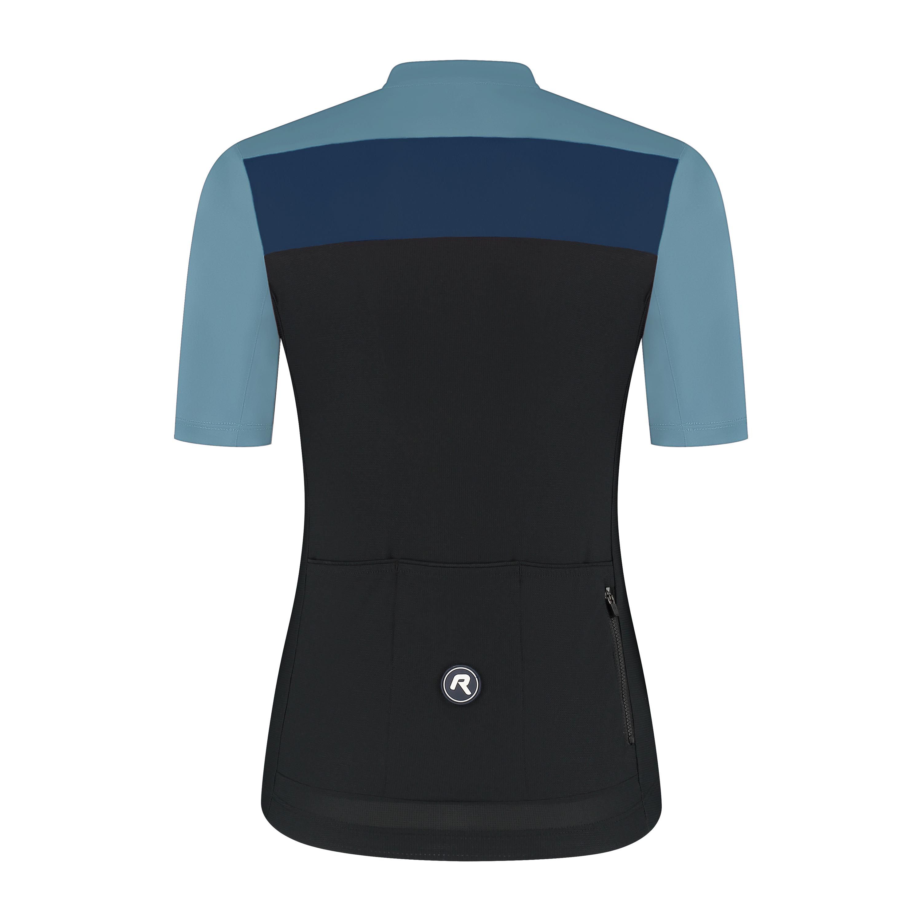 Rogelli Core Block dames zomer fietskledingset - blauw/zwart