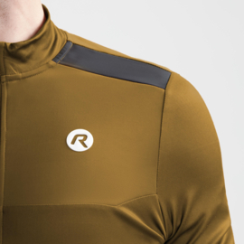 Rogelli Mono heren fietsshirt lange mouwen - bruin