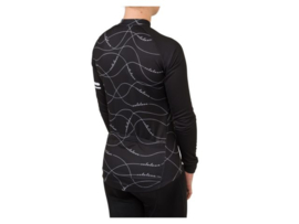 AGU Velo Wave dames fietsshirt lange mouwen - zwart