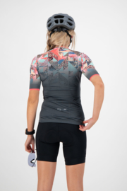 Rogelli Animal dames fietsshirt korte mouwen – blauw/coral (eco)