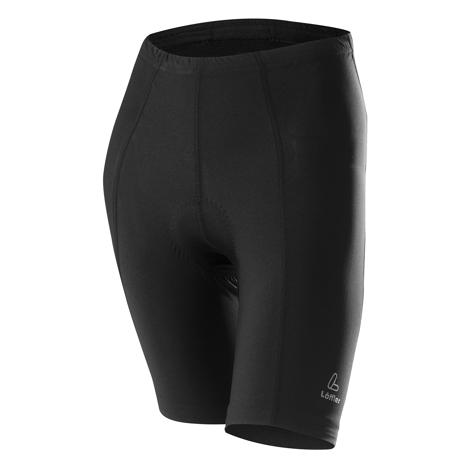 Löffler Basic korte dames fietsbroek - zwart