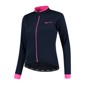 Rogelli Essential dames winter fietsjack - blauw/roze