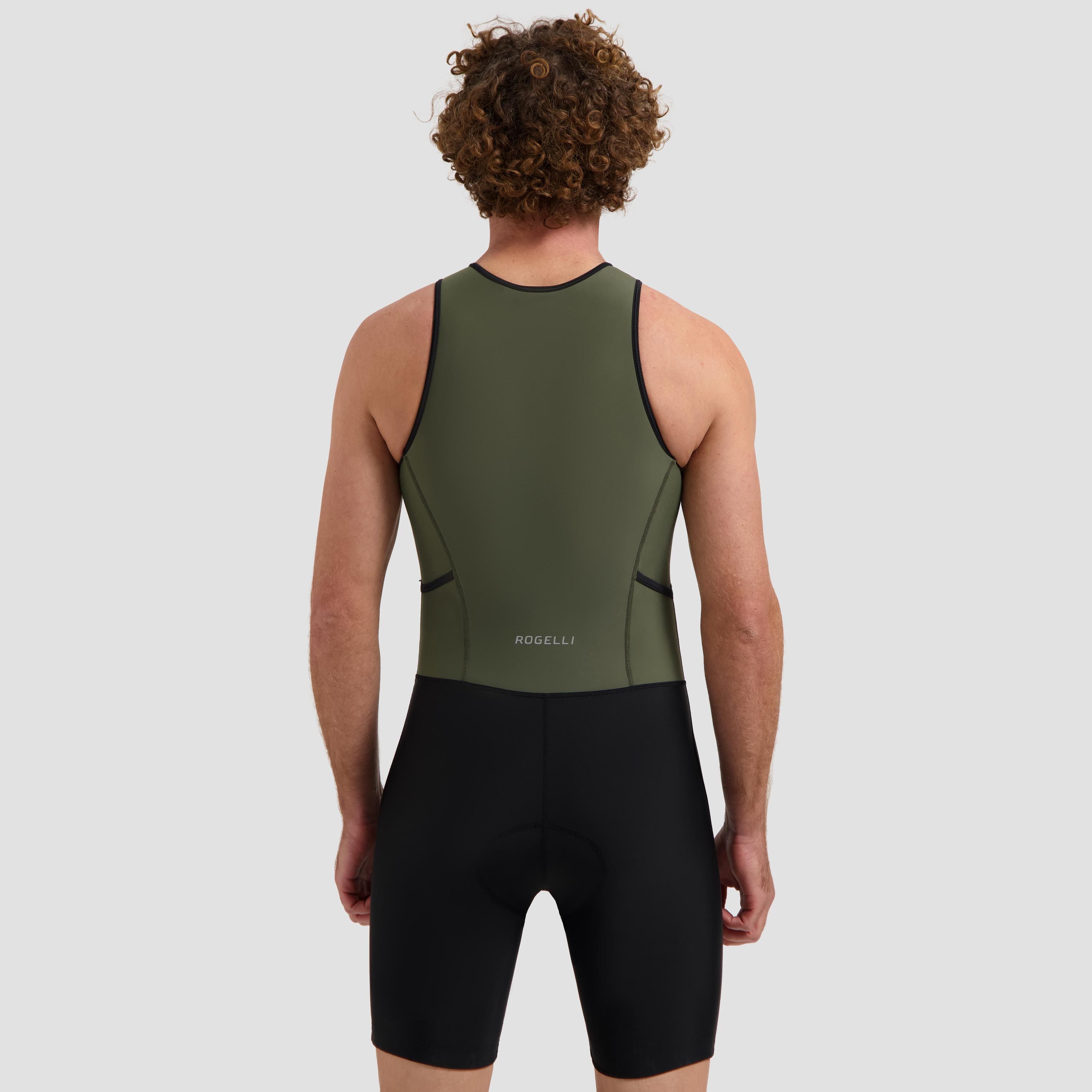 Rogelli Florida triathlon suit - legergroen/zwart
