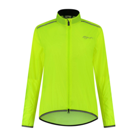 Rogelli Essential dames fiets regenjack - fluor