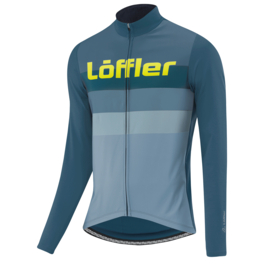 Löffler Messenger Mid heren fietsshirt lange mouwen - dark petrol