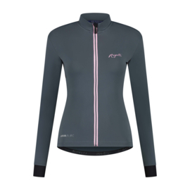 Rogelli Distance dames fietsshirt lange mouwen - grijs/roze