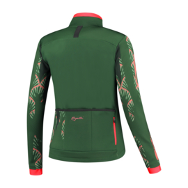 Rogelli Vivid dames winter fietsjack - groen/coral