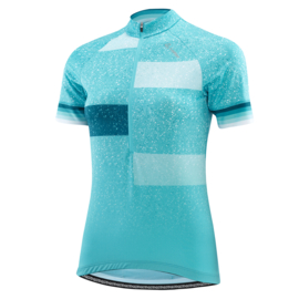 Löffler HZ Finessa dames fietsshirt korte mouwen - aqua