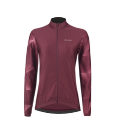 Löffler Tori Mid dames fietsshirt lange mouwen - aubergine