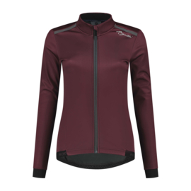 Rogelli Pesara dames winter fietsjack - bordeaux/grijs