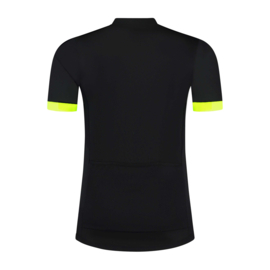 Rogelli Core fietsshirt korte mouwen - zwart/fluor