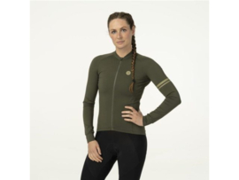 AGU Solid dames fietsshirt lange mouwen - forest green