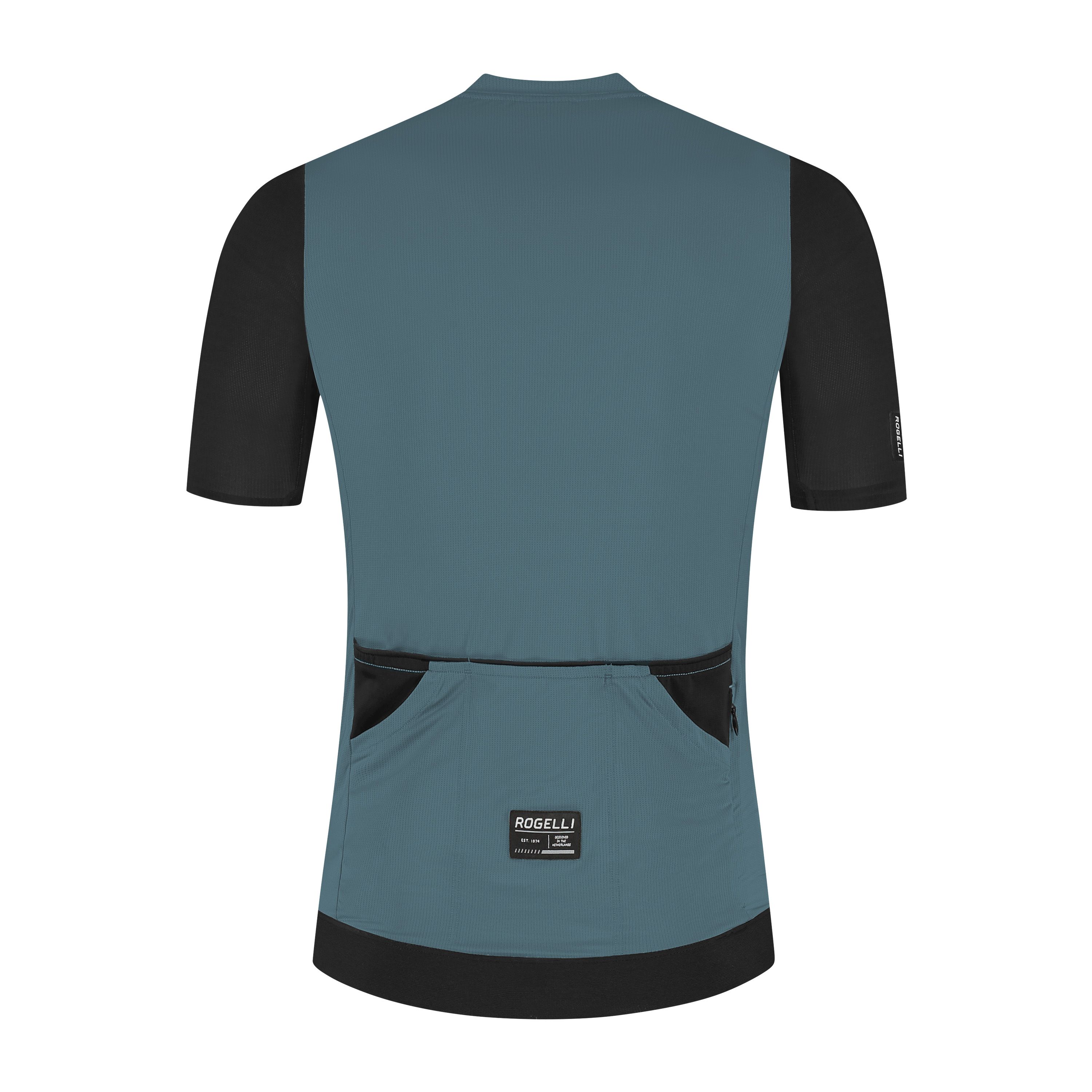 Rogelli Distance II heren zomer fietskledingset - blauw/zwart