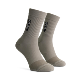 Rogelli Distance hardloopsokken - taupe/blauw - 2 pack