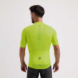 Rogelli Distance heren fietsshirt korte mouwen - lime