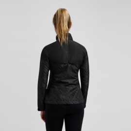 Rogelli Essential Hi Vis dames hardloopjack - zwart/hi vis