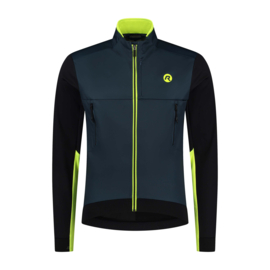 Rogelli Cadence heren winter fietsjack - blauw/zwart/fluor