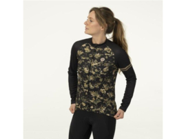 AGU Essential Abstract Flower dames fietsshirt lange mouwen - strategy