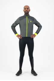 Rogelli Hi Vis winter fietskledingset - grijs/reflectie/fluor