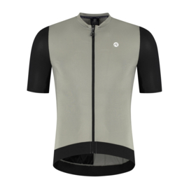 Rogelli Distance II heren fietsshirt korte mouwen - taupe/zwart