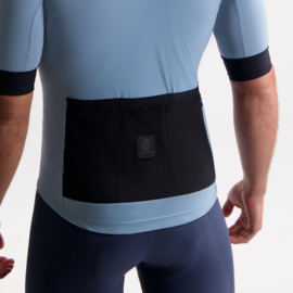 Rogelli Signature heren fietsshirt korte mouwen - blauw