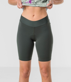 Löffler Basic korte dames fietsbroek - forest