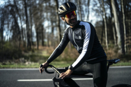 Rogelli Explore heren fietsshirt lange mouwen - zwart/wit