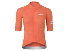 AGU Performance Merino dames fietsshirt korte mouwen - sunset orange