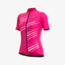Alé Solid Flash dames fietsshirt korte mouwen - roze