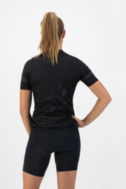 Rogelli Marble dames fietsshirt korte mouwen - zwart/grijs