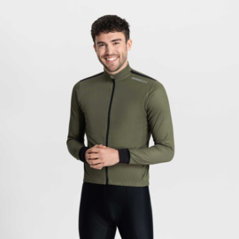 Rogelli Core heren fietsshirt lange mouwen - legergroen