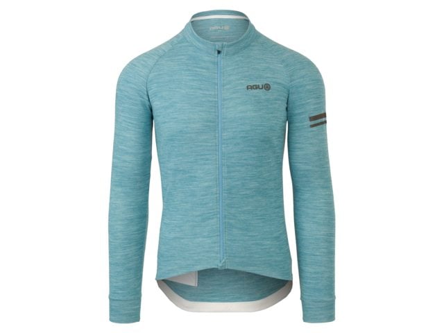 AGU Performance merino heren fietsshirt lange mouwen - liberty blue